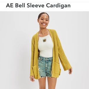 Brand new - AE Bell sleeve cardigan - size M